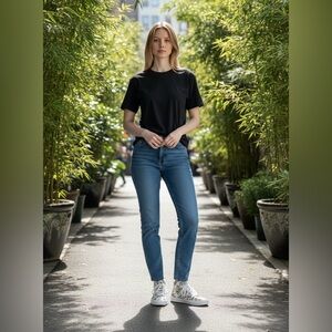 Vans  High Top Lace up with zip back canvas shoe